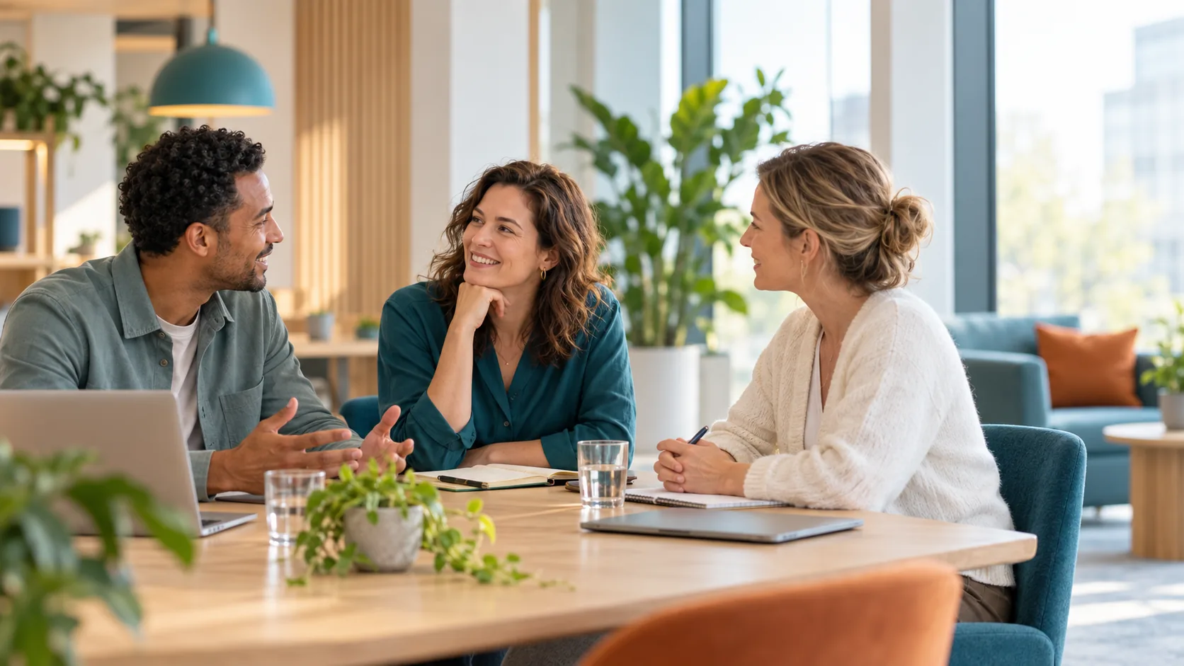Professional van MatchcareWerkt in een persoonlijk gesprek